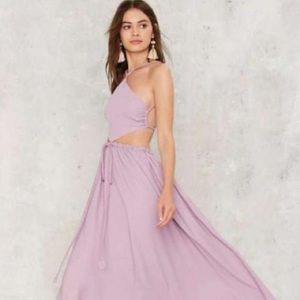Lioness nasty gal Lilac halter maxi dress